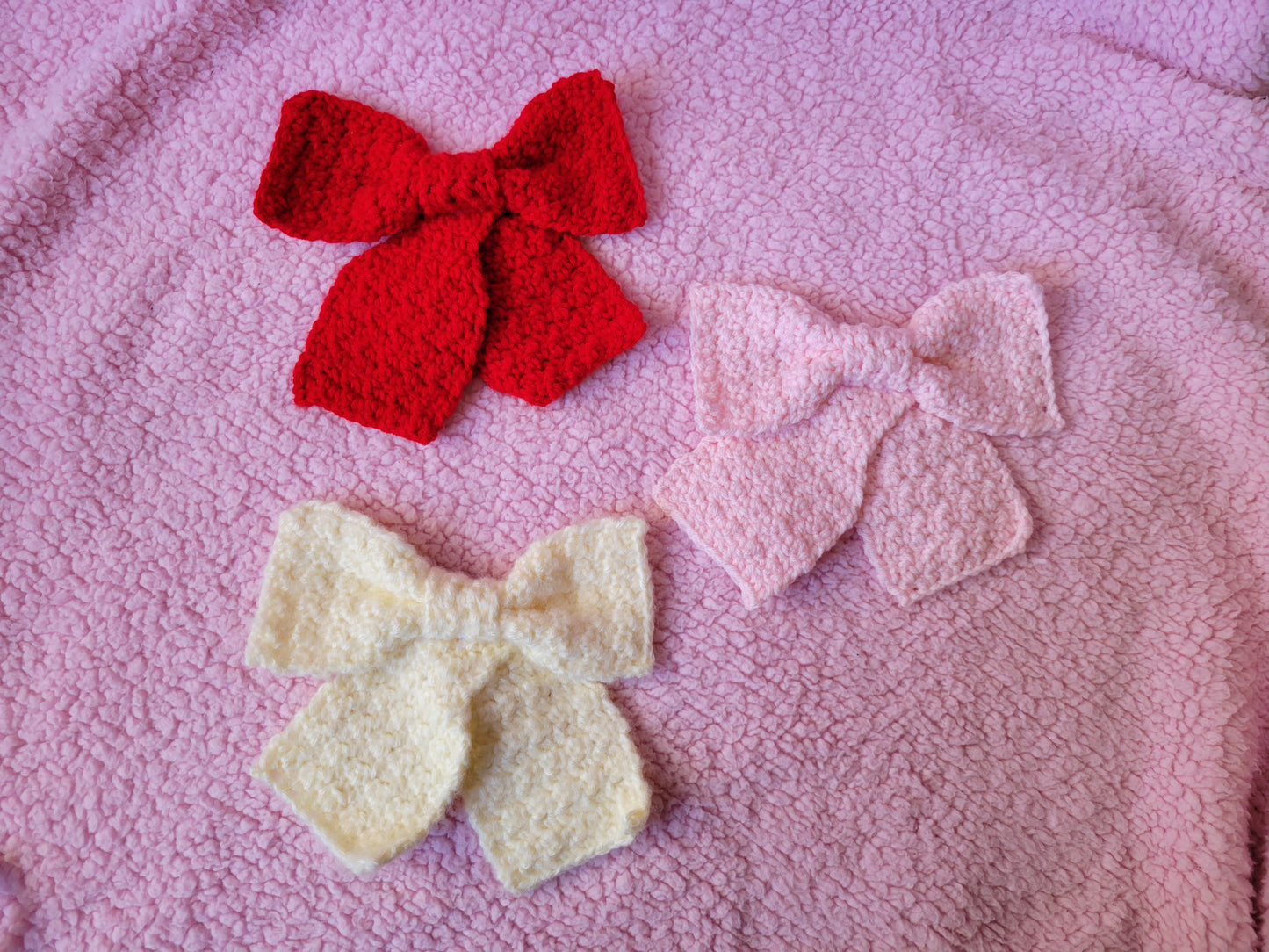 Large Hair Bow Clips